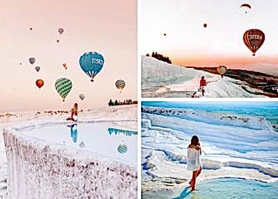 Sunrise photo shoot in Pamukkale